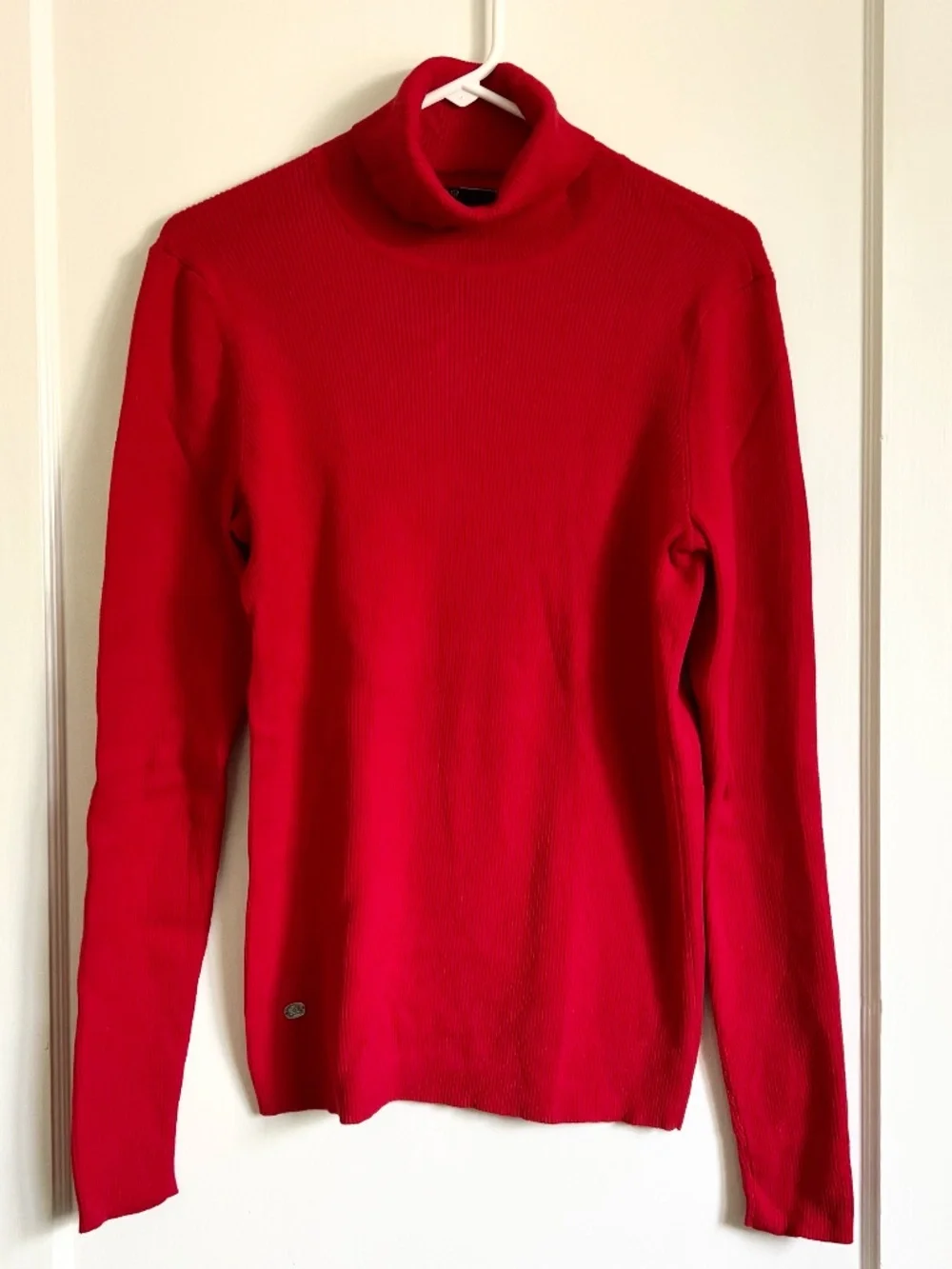 Lauren Ralph Lauren Red Ribbed Turtleneck Sweater XL